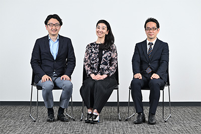 左から池口先生、坂井田さん、金子先生